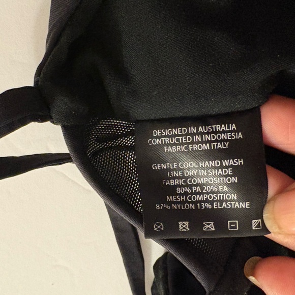 Fella x Free People Mad Max mesh side Elegant Black One-Piece Swimsuit XS - Picture 9 of 15